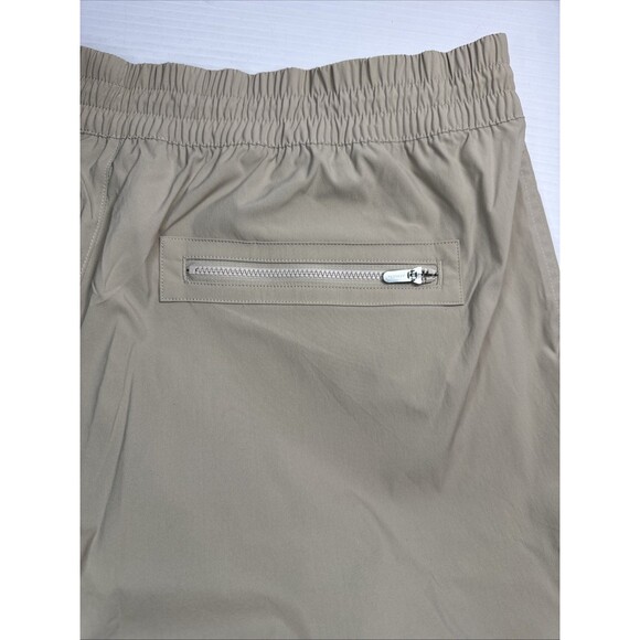 Athleta Cascade High Rise Cargo Poplin Pants Pockets UV Breathable Oak Tan Sz L - Picture 8 of 10